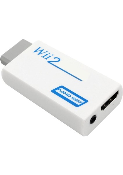 1080 P Wii Dönüştürücü Adaptör Wii2 HDMI Uyumlu Dönüştürücü Full Hd 3.5mm Ses Pc Tv Hdtv Monitör Ekran Ses Çıkışı (Yurt Dışından)