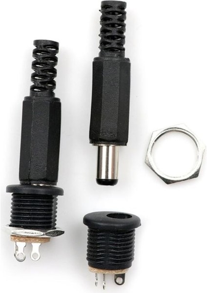 10 Adet 12V 3A Plastik Erkek Fişler + Dişi Soket Panel Montaj Jakı Dc Güç Konektörü Elektrik Malzemeleri Yeni Kablo Adaptörü (Yurt Dışından) fiyatları