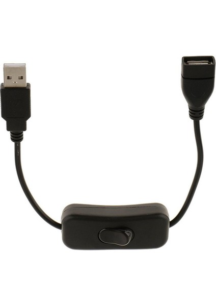 USB A Erkek - Dişi Uzatma Kablosu, Açma/kapama LED Lamba Güç Hattı Kolay Başlatma/yeniden Başlatma 28 cm (Yurt Dışından)