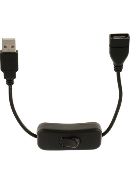 USB A Erkek - Dişi Uzatma Kablosu, Açma/kapama LED Lamba Güç Hattı Kolay Başlatma/yeniden Başlatma 28 cm (Yurt Dışından)