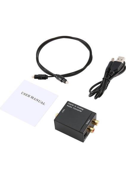 Analog Ses Dönüştürücü Adaptör Rca'ya Dijital Optik Koaksiyel Toslink (Yurt Dışından)