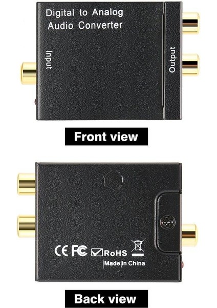 Analog Ses Dönüştürücü Adaptör Rca'ya Dijital Optik Koaksiyel Toslink (Yurt Dışından)
