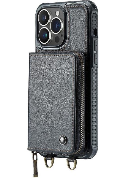 IPhone 14 Pro Rfıd Engelleme 360&DEG; Koruma Çift Kayış Şık (Yurt Dışından)