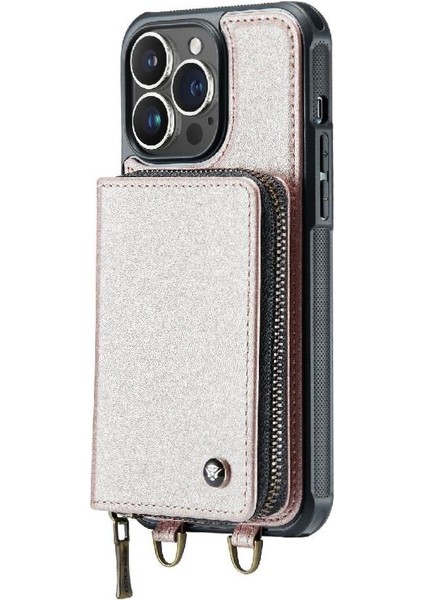 IPhone 14 Pro Rfıd Engelleme 360&DEG; Koruma Çift Kayış Şık (Yurt Dışından)