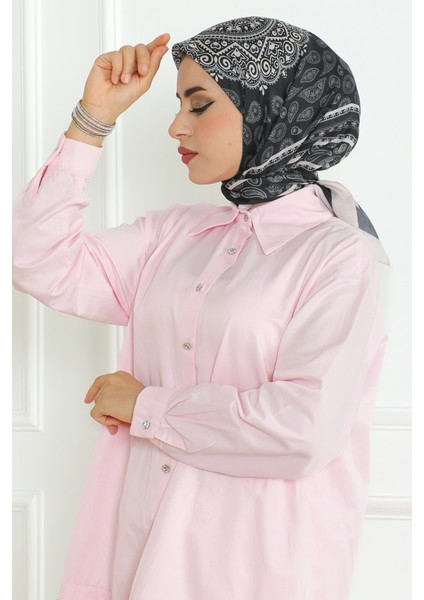 Herla Desenli Soft Eşarp 1170 - Siyah
