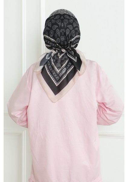 Herla Desenli Soft Eşarp 1170 - Siyah