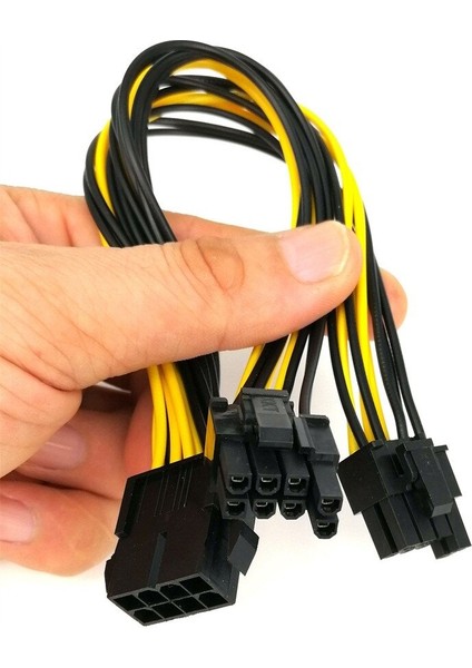Pcı-E 8pin - Çift 8pin / Pcıe 8pin-2x(6+2pin) Grafik Ekran Kartı Güç Kablosu Pcı Express Güç Ayırıcı Kablosu Bilgisayar Kablosu (Yurt Dışından) fiyatları