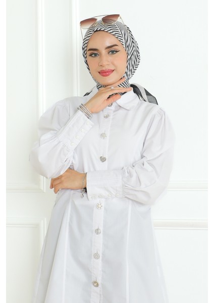Carol Desenli Soft Eşarp 1181 - Bej