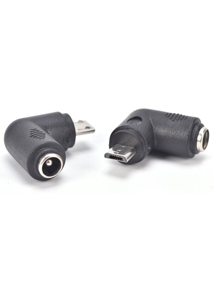Adet Sıcak Satış Dc 5.5x2.1mm Dişi Mikro USB 5 Pin Erkek Dik Açı Güç Adaptörü (Yurt Dışından)