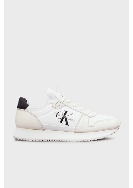 Deri Logolu Sneaker Ayakkabı YW0YW0161601W Kadın Ayakkabı YW0YW01616 01W