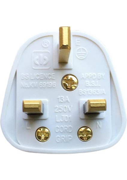 Adet Ingiltere Elektrik Fişi 13A 250V 3 Pinli Kablolama Montaj Fişleri Yüksek Kalite Ingiltere Dubai Singapur Adaptörü Çıkarılabilir Priz (Yurt Dışından)