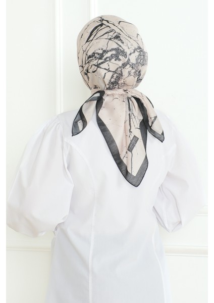 Celine Desenli Soft Eşarp 1182 - Bej