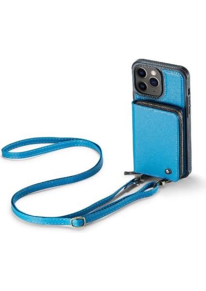 IPhone 11 Pro Rfıd Engelleme Cüzdan Çift Kayış Şık ve 360&DEG; Için Kılıf (Yurt Dışından)