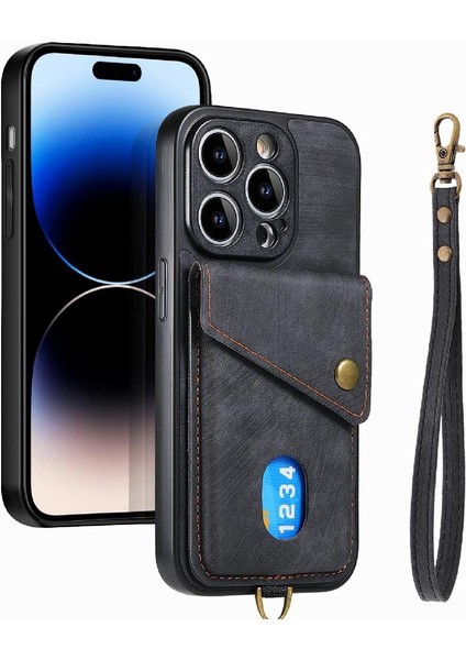 IPhone 14 Için Kılıf Pro Çok Fonksiyonlu Manyetik Kapatma Premium Deri (Yurt Dışından) modelleri