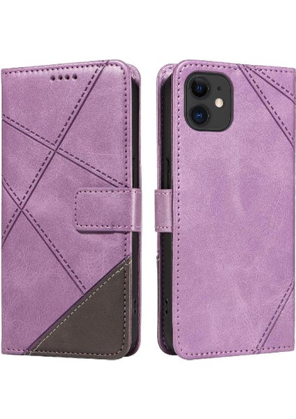 Elmas Dikiş Yüksek Kalite ve Kart ile IPhone 12 Mini Için Flip Case (Yurt Dışından)
