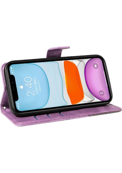 Elmas Dikiş Yüksek Kalite ve Kart ile IPhone 12 Mini Için Flip Case (Yurt Dışından)
