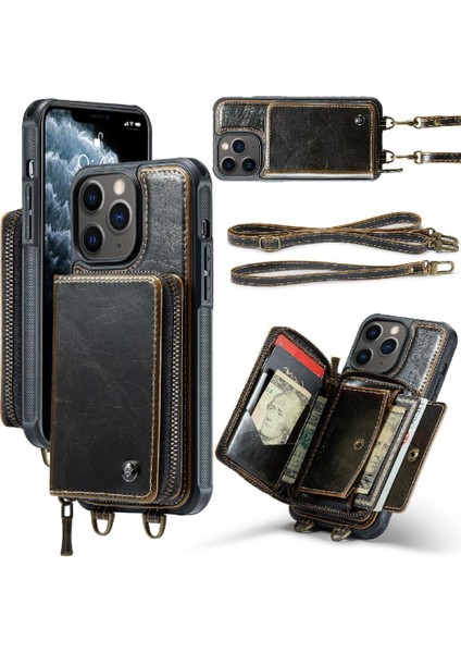IPhone 11 Pro Max Rfıd Engelleme Şık ve Fonksiyonel Çift Kayış (Yurt Dışından)