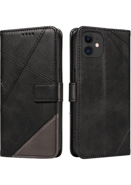 Elmas Dikiş Yüksek Kalite ve Kart ile IPhone 12 Mini Için Flip Case (Yurt Dışından)