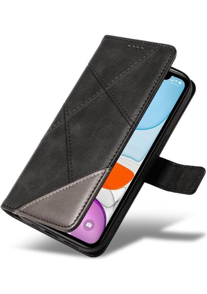 Elmas Dikiş Yüksek Kalite ve Kart ile IPhone 12 Mini Için Flip Case (Yurt Dışından)