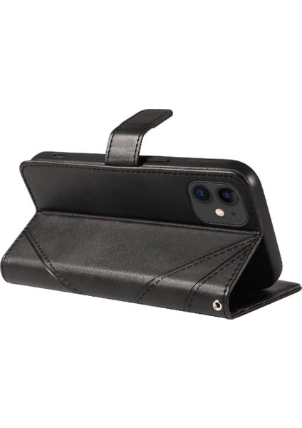 Elmas Dikiş Yüksek Kalite ve Kart ile IPhone 12 Mini Için Flip Case (Yurt Dışından)