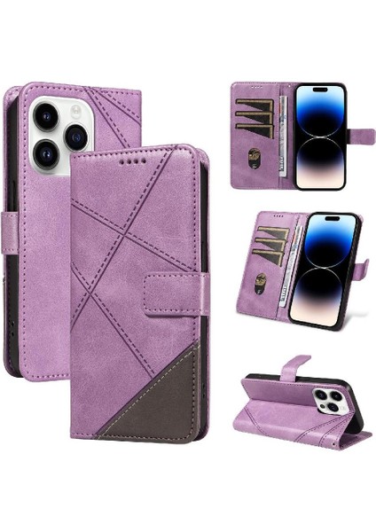 Elmas Telefon ile IPhone 14 Pro Yüksek Kalite ve Kart Yuvası Için Flip Case (Yurt Dışından)