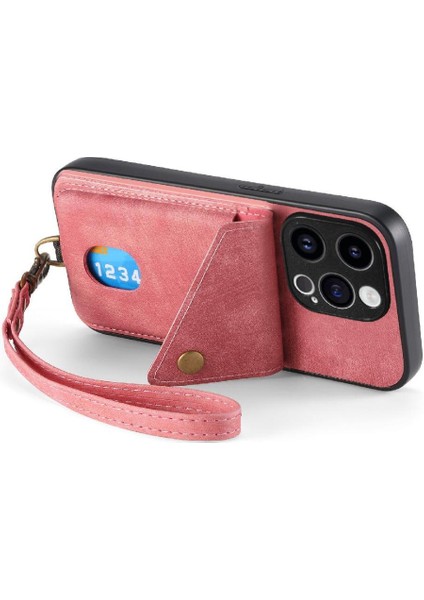 IPhone 15 Için Kılıf Pro Ayrılabilir Kordon Kart Yuvası Çok Fonksiyonlu (Yurt Dışından)