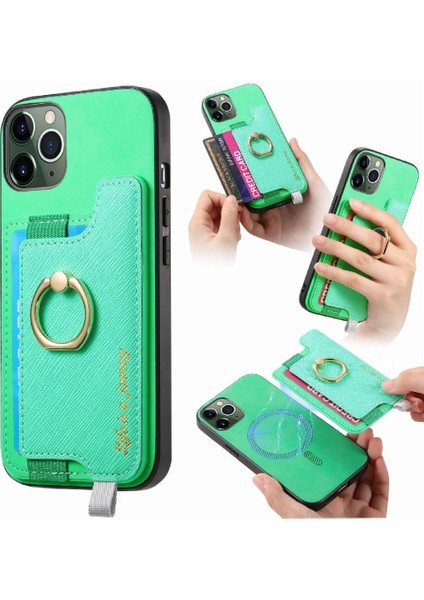 IPhone 11 Için Kılıf Pro Max Manyetik Magsafe Uyumlu Halka Standı Tutucu (Yurt Dışından)