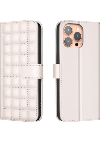 IPhone 14 Için Flip Case Pro Koruyucu Iş Basit Tarzı Cüzdan Pu (Yurt Dışından)