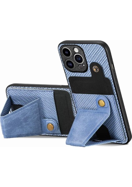 IPhone 15 Için Kılıf Pro Max Standı Fonksiyonu Kart Sahibi Manyetik Tasarım (Yurt Dışından)