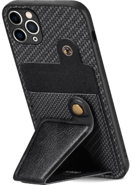 IPhone 11 Için Kılıf Pro Kart Sahibi Manyetik Tasarım Standı Fonksiyonu Braketi (Yurt Dışından)