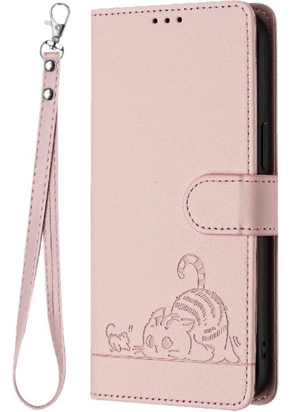 IPhone 11 Için Kılıf Pro Kart Yuvası Tutucu Kickstand Kedi Rfıd Cüzdan Flip (Yurt Dışından)