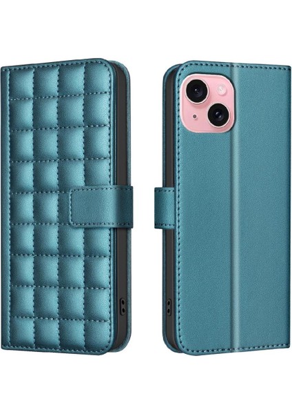 IPhone 15 Için Flip Case Pu Deri Iş Basit Stil Koruyucu Cüzdan (Yurt Dışından)