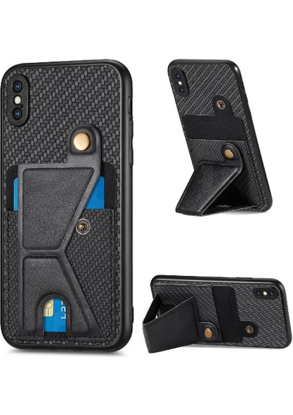 IPhone Xs Max Kart Sahibi Standı Fonksiyonu Braketi Manyetik Tasarım (Yurt Dışından)