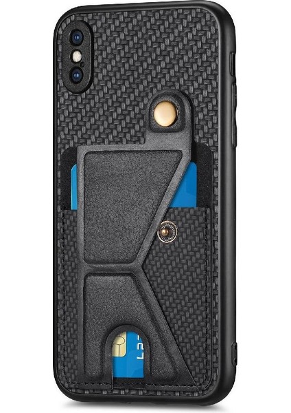 IPhone Xs Max Kart Sahibi Standı Fonksiyonu Braketi Manyetik Tasarım (Yurt Dışından)