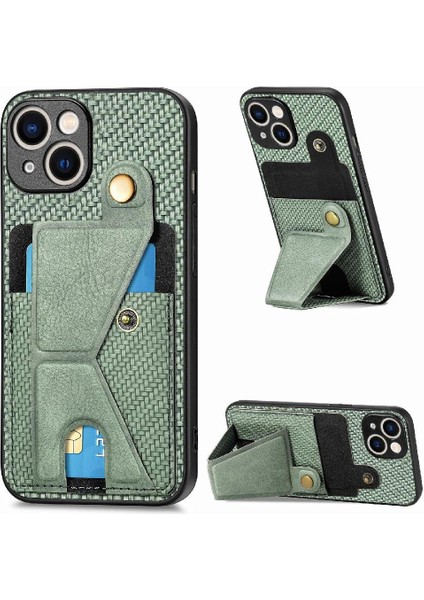 IPhone 15 Için Kılıf Braketi Manyetik Tasarım Standı Fonksiyonu Kart Sahibi (Yurt Dışından)