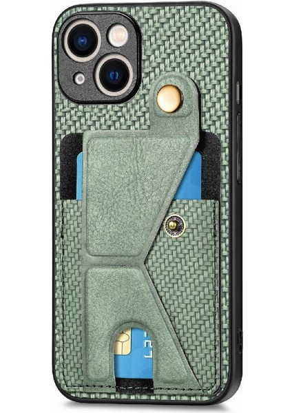 IPhone 15 Için Kılıf Braketi Manyetik Tasarım Standı Fonksiyonu Kart Sahibi (Yurt Dışından)