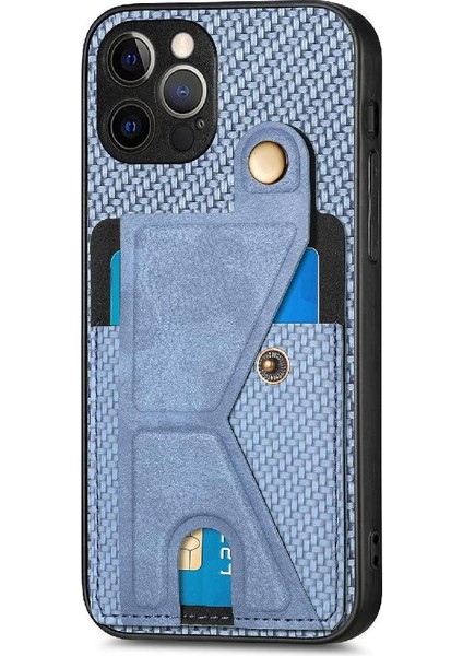 IPhone 12 Için Kılıf Pro Braketi Standı Fonksiyonu Manyetik Tasarım Kart Sahibi (Yurt Dışından)