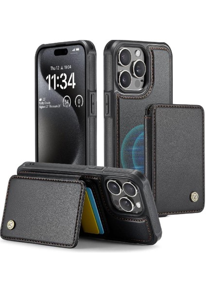 IPhone 15 Için Kılıf Pro Max Standı Fonksiyonu 2 1 Işlevsellik Manyetik (Yurt Dışından)