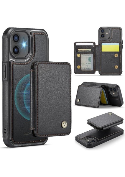 IPhone 12 Için Kılıf Pro Standı Fonksiyonu Manyetik Rfıd Engelleme Ayrılabilir (Yurt Dışından)