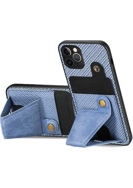 IPhone 12 Için Kılıf Pro Braketi Standı Fonksiyonu Manyetik Tasarım Kart Sahibi (Yurt Dışından)