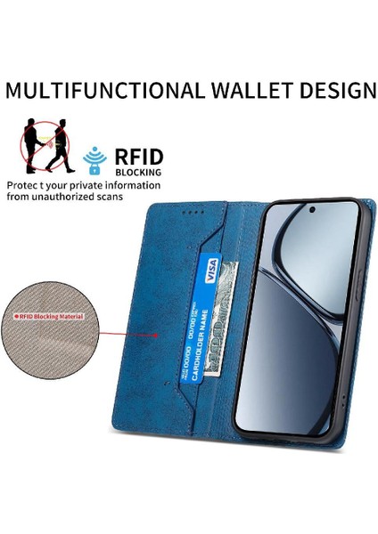 Realme C65 Kickstand Darbeye Kart Yuvası Iş Rahat Için Flip Case (Yurt Dışından) modelleri