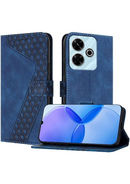 Telefon Kılıfı Için Xiaomi Poco M6 4g Flip Folio Manyetik Kart Yuvaları Kapak (Yurt Dışından)