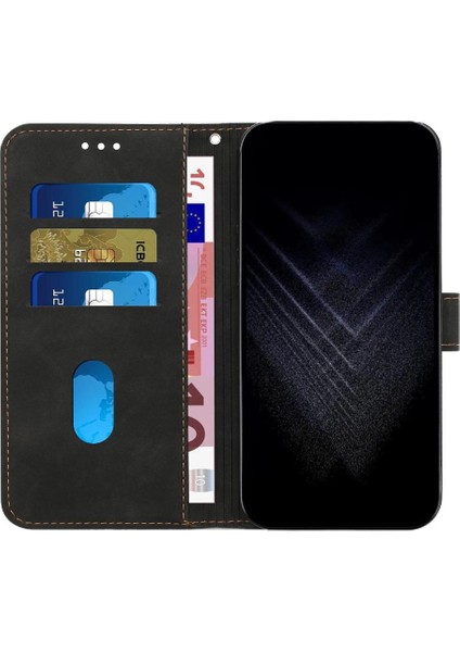 Telefon Kılıfı Için Xiaomi Poco M6 4g Flip Folio Manyetik Kart Yuvaları Kapak (Yurt Dışından)