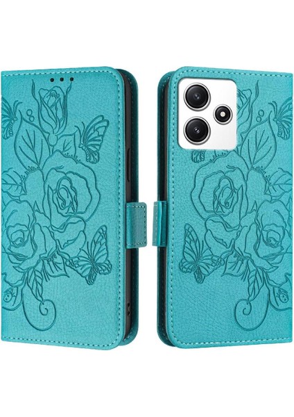 Xiaomi Redmi Için 12 4g Pu Deri Kredi Kartı Yuvası ile Manyetik (Yurt Dışından)