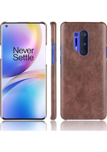 Oneplus 8 Için Retro Durumda Pro Lychee Desen Uyumluluk Retro Koruyucu (Yurt Dışından)