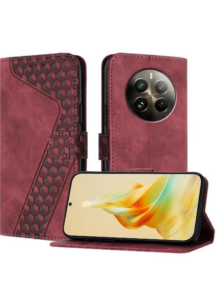 Realme 12 Pro Artı Flip Folio Manyetik Kart Yuvaları Için Telefon Kılıfı Kapak (Yurt Dışından)