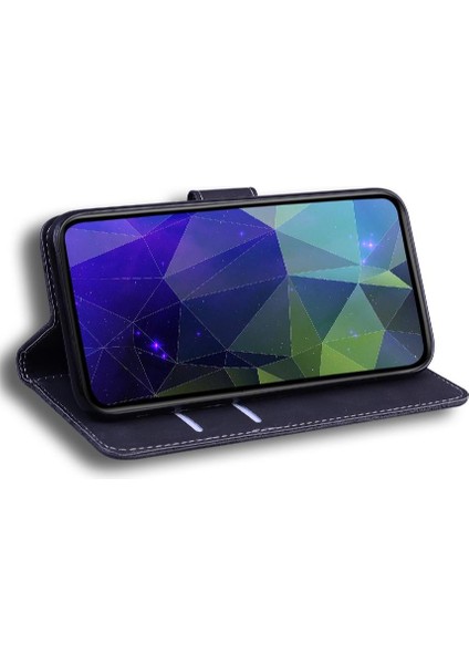 Onur 90 Pro Kabartmalı Sevimli Kaplan Deri Cüzdan Kickstand Için Flip Case (Yurt Dışından)