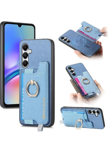 Samsung Galaxy A05S Cüzdan Manyetik Halka Standı Tutucu Magsafe Için Kılıf (Yurt Dışından)