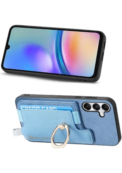 Samsung Galaxy A05S Cüzdan Manyetik Halka Standı Tutucu Magsafe Için Kılıf (Yurt Dışından)
