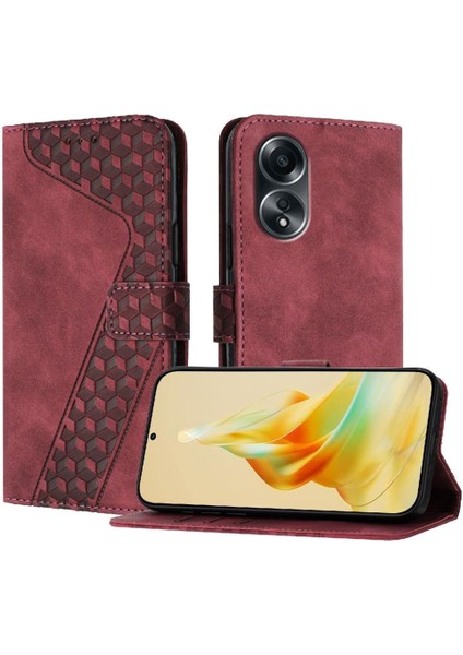 SZY Mall Oppo Phone 4g Kickstand Cüzdan Flip Için Telefon Kılıfı Folio Manyetik Kart Yuvaları (Yurt Dışından)